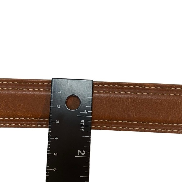 Orvis Brown Leather Belt Sz 40 - Picture 3 of 9